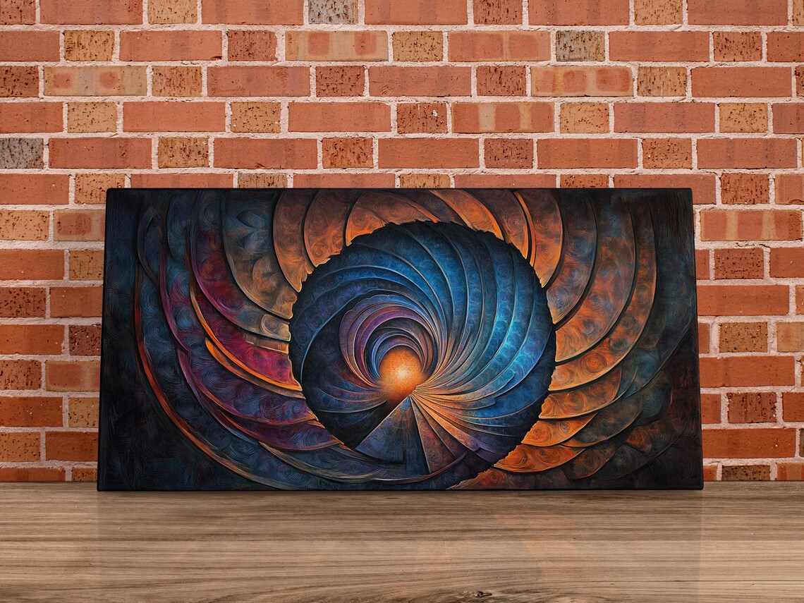 Radiating Circular Motion Abstract Art Print - Image 4