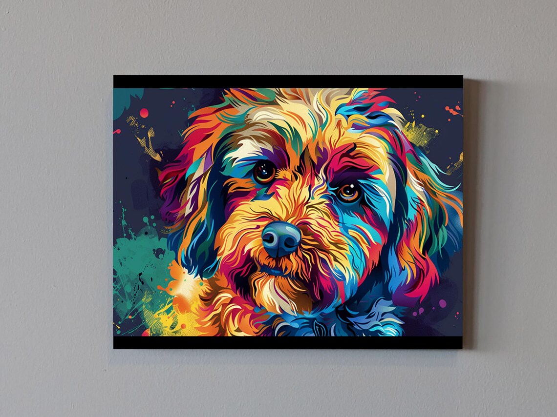 Alebrije Dia De Los Muertos Cockapoo Art Print