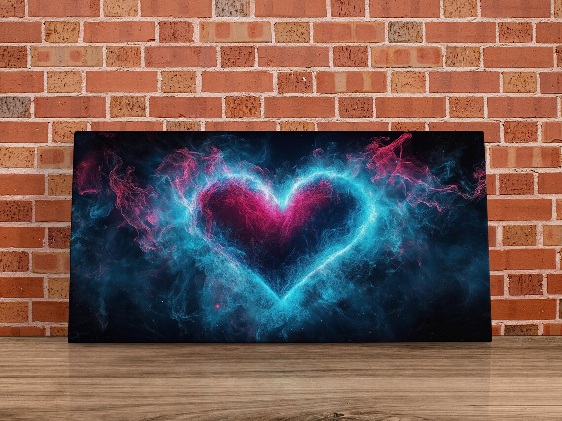 Vibrant Heart Swirls - Valentine's Day Art Print - Image 4