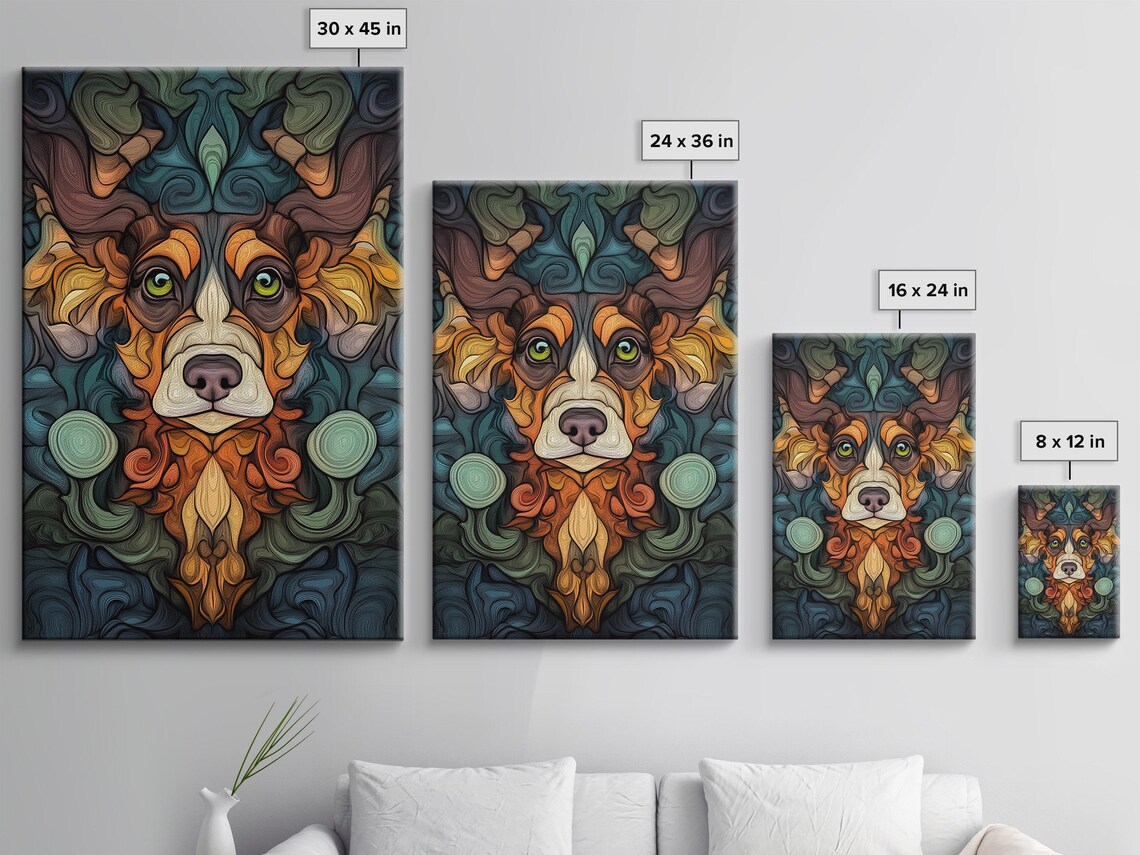 Whimsical Dog Portrait, Playful Art Print - Image 3