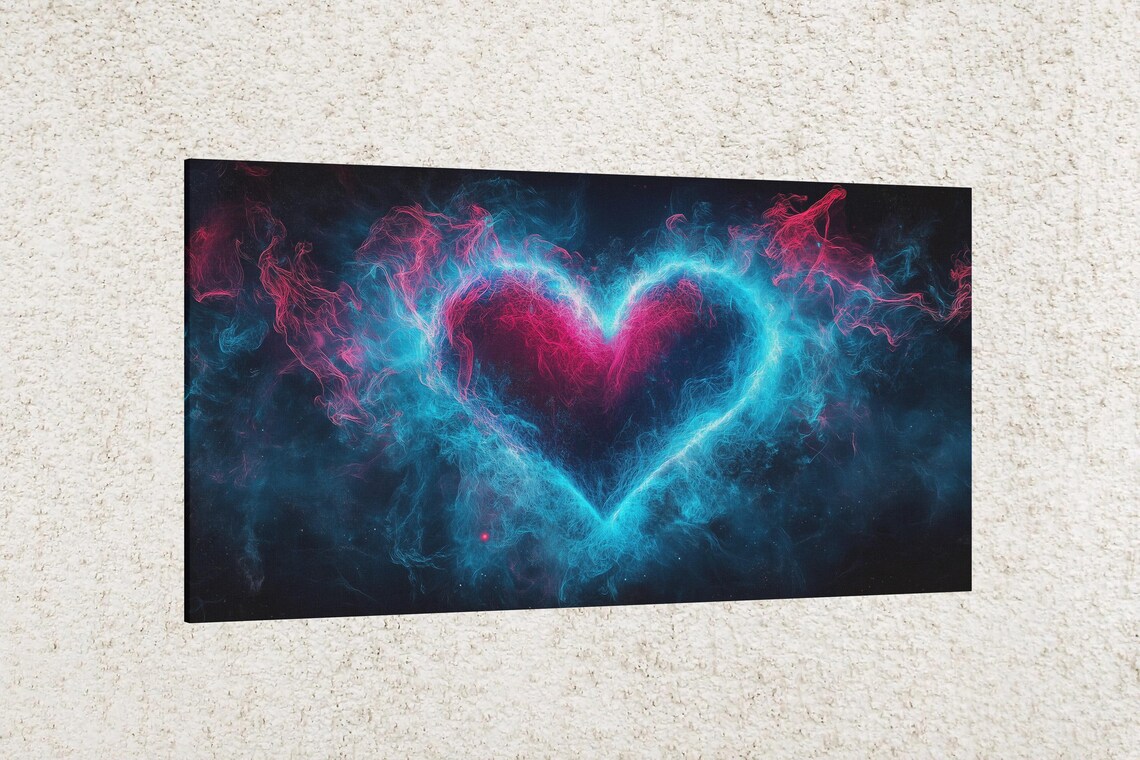 Vibrant Heart Swirls - Valentine's Day Art Print