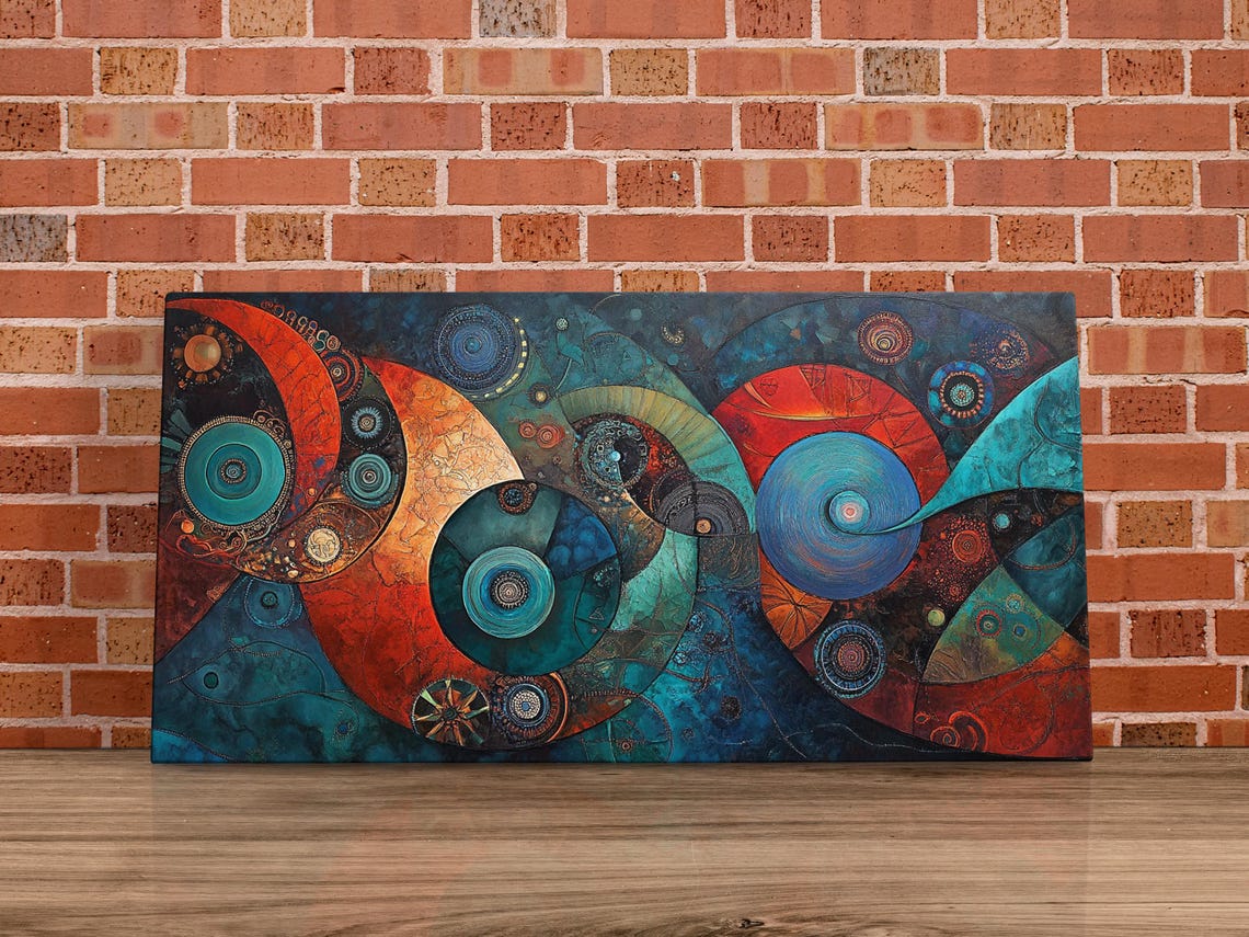 Celestial Swirl Abstract Art Print - Image 4