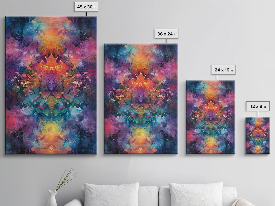 Inkblot Splash, Vibrant Abstract Art - Image 3