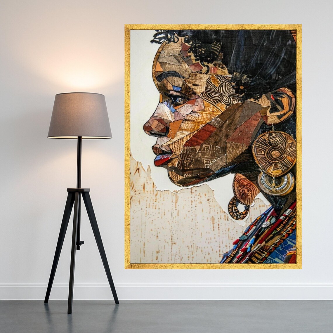 Abstract Portrait Art Print, Modern Decor
