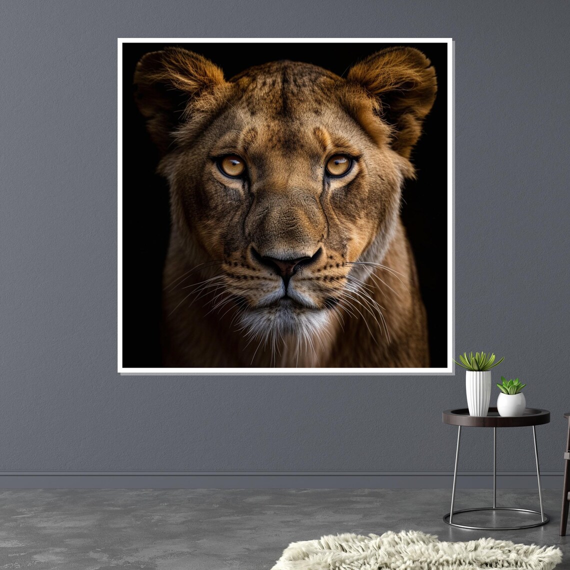 Majestic Lioness Art Print, Wildlife Portrait - Image 3