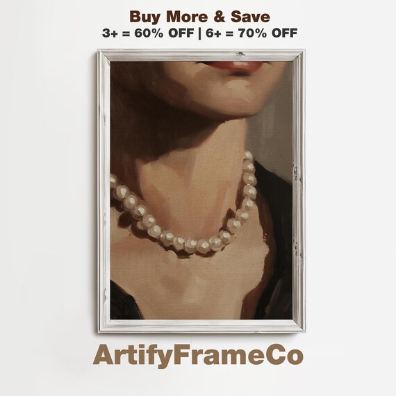 Pearls And Ebony Wall Art Gray Antique Style Bedroom Year Round Moody Portrait Sargent Influence Timeless