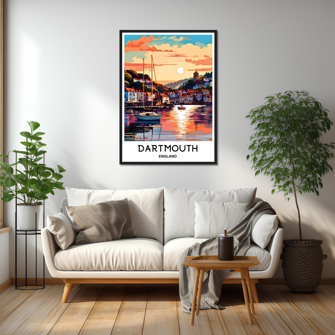 Dartmouth Travel Poster Dartmouth Travel Print Dartmouth Art Print Dartmouth Travel Gift Dartmouth Wall Decor Dartmouth Painting Artwork - Image 2