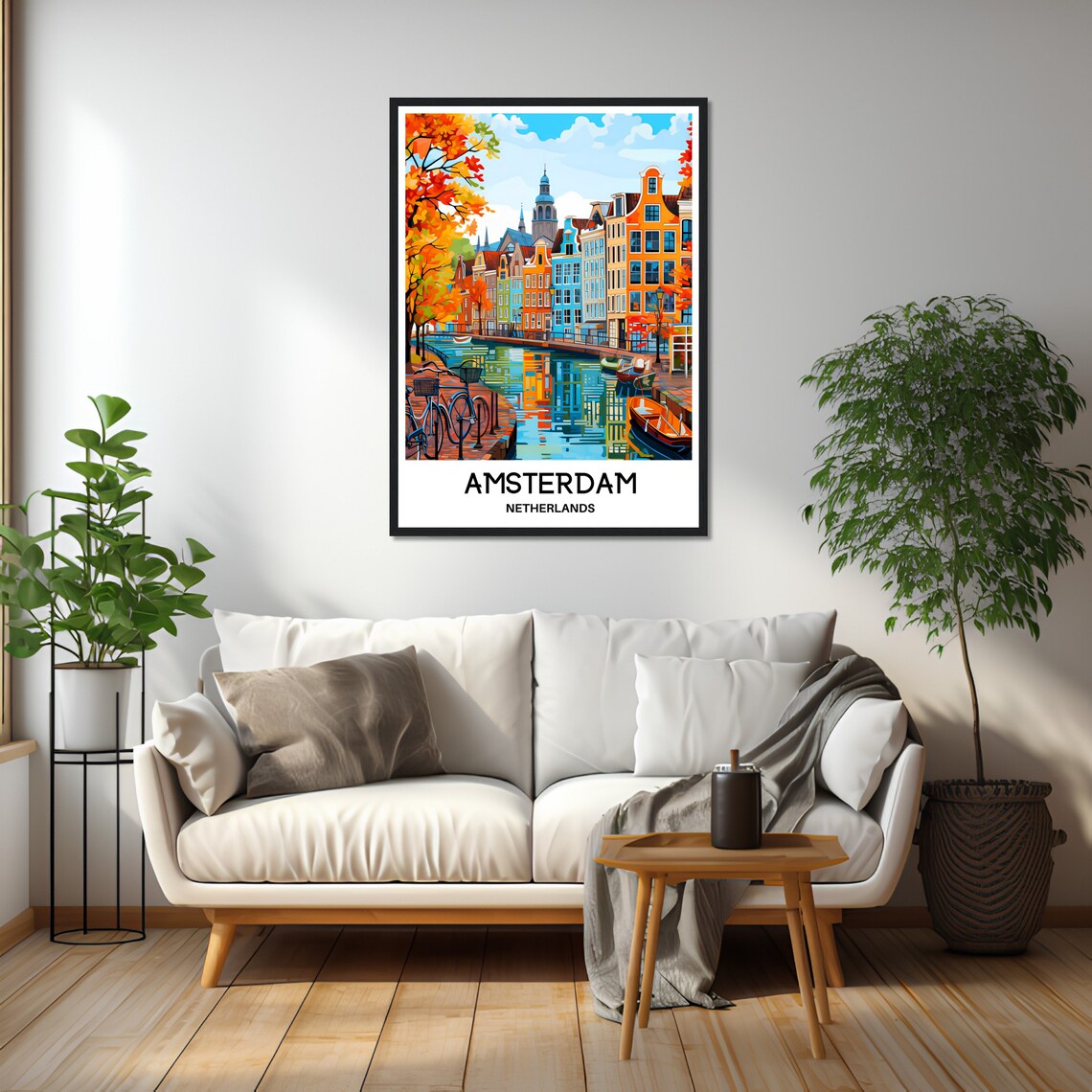 Amsterdam Vintage Travel Poster Art Print - Image 3