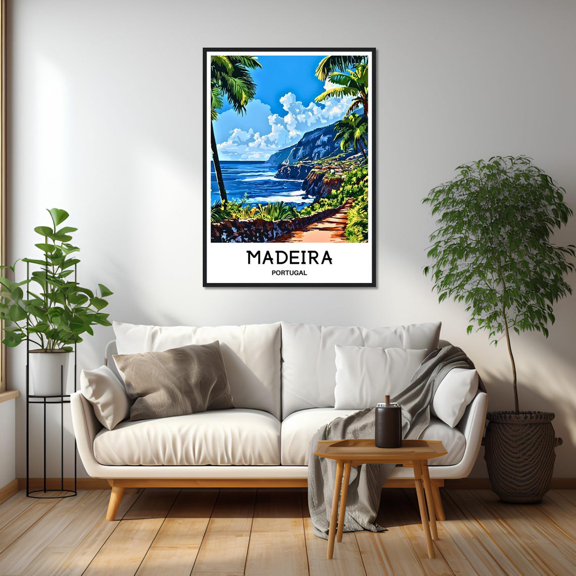 Madeira Travel Print Portugal Poster Portuguese Art Print Madeira Lover Gift Portugal Wall Hanging Art Madeira Island Home Office Decor - Image 2