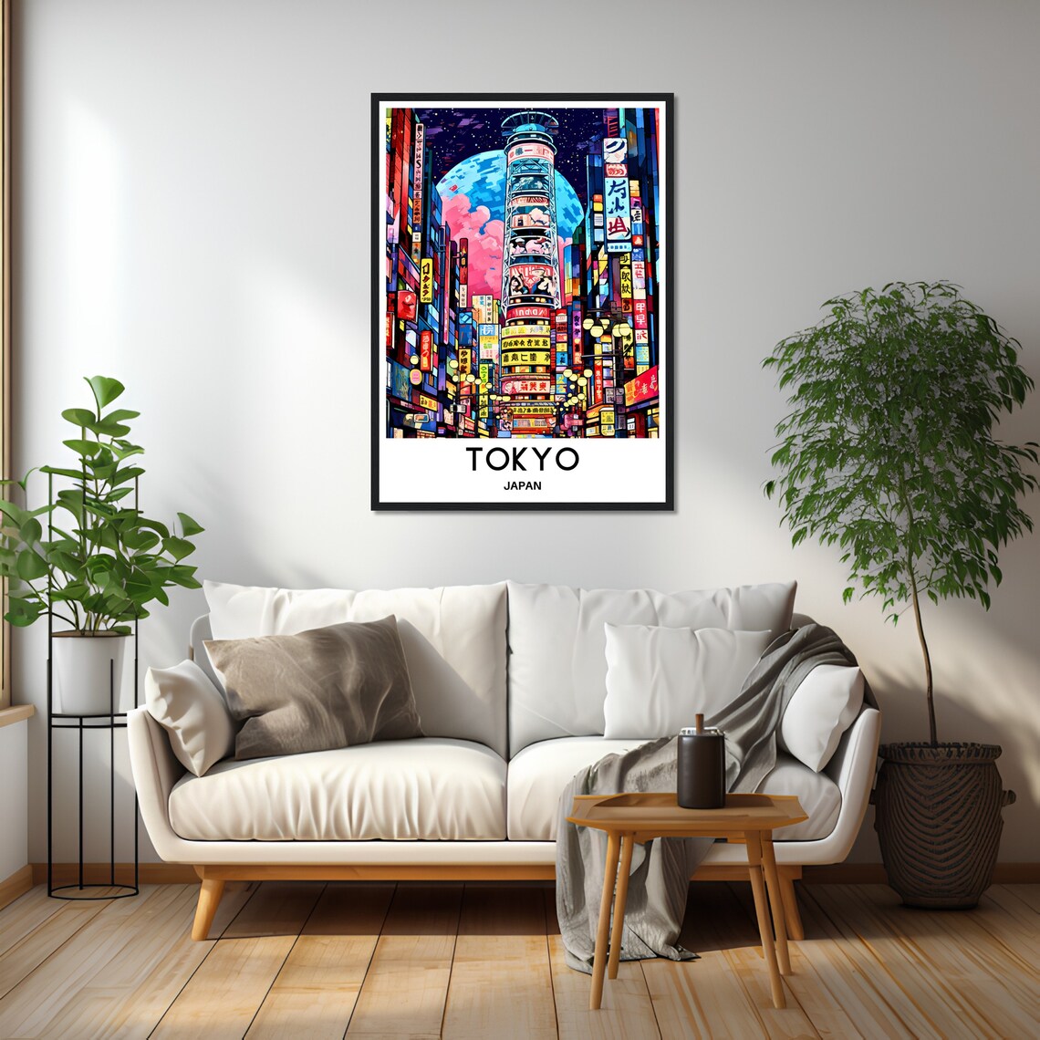Tokyo Japan Neon Night Kabukicho Street Cityscape Travel Art Poster - Image 2
