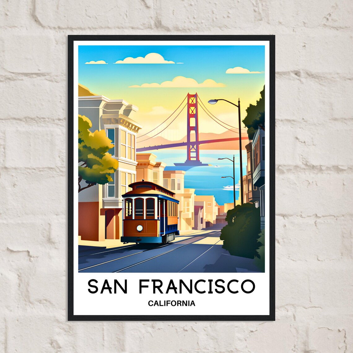San Francisco Travel Poster, USA City Art Print - Image 2