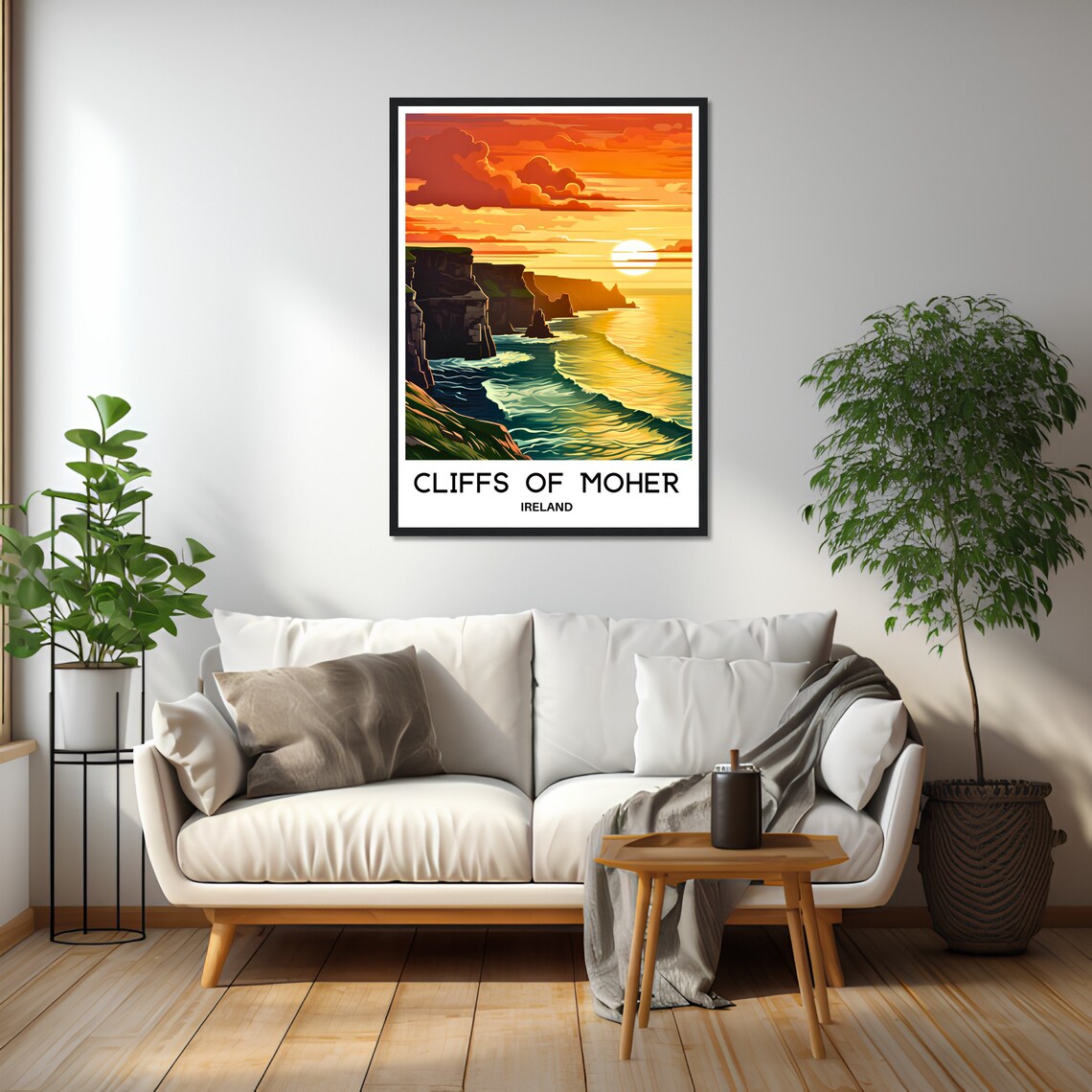 Cliffs Of Moher Travel Poster, Ireland Travel Art - Image 2