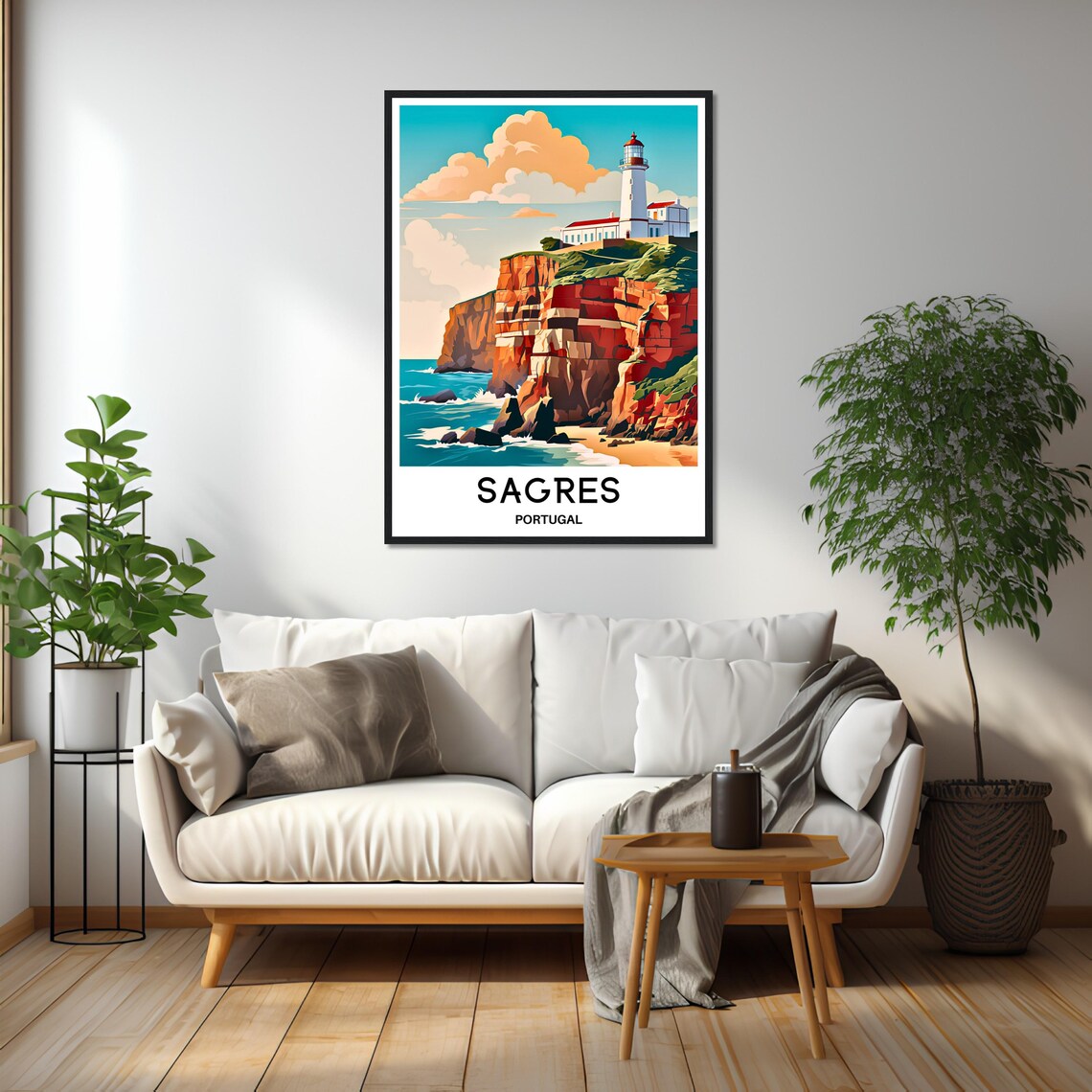 Sagres Travel Poster, Portuguese Algarve Art Print - Image 3