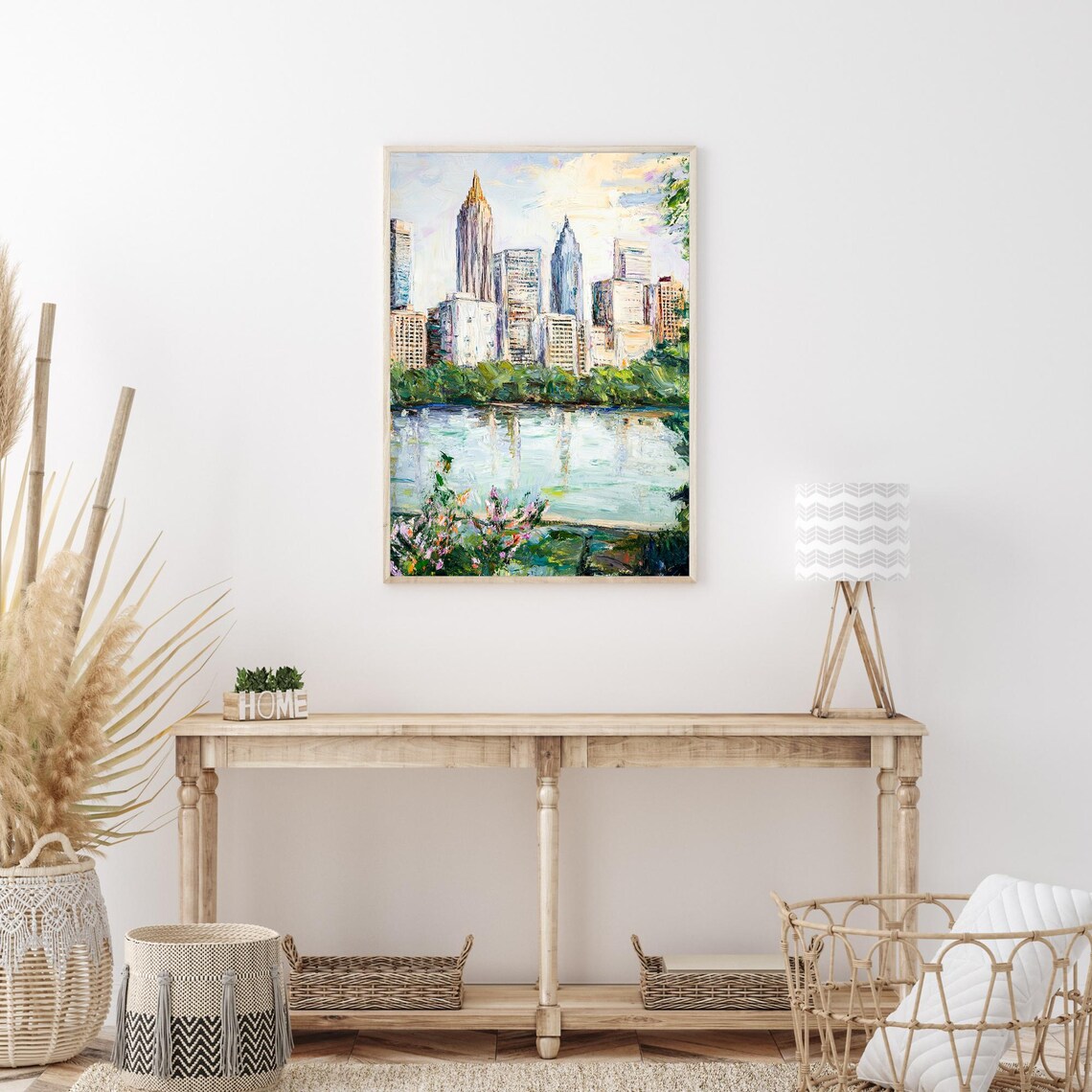 Atlanta Georgia Skyline Art Print, Modern Decor - Image 3