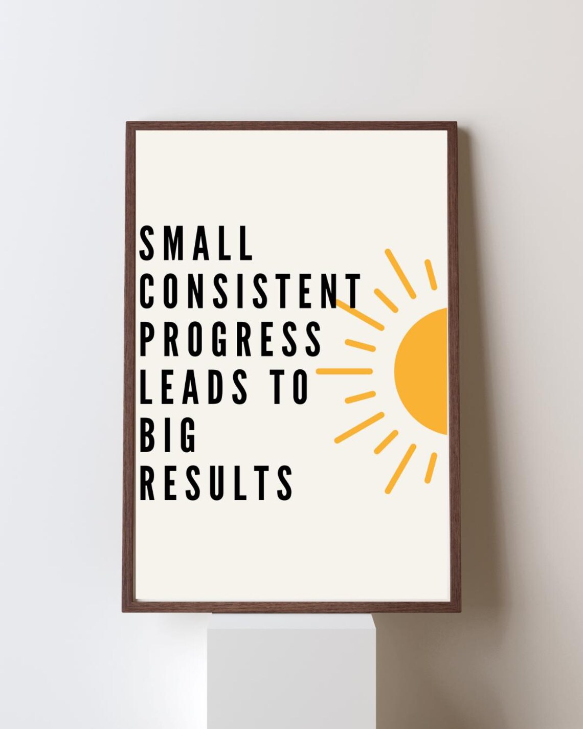 Small Consistent Progress, Inspirational Quote Art Print - Image 3