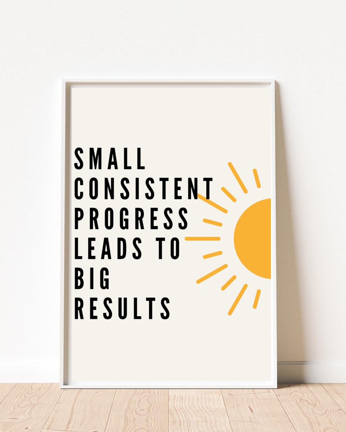 Small Consistent Progress, Inspirational Quote Art Print - Image 2