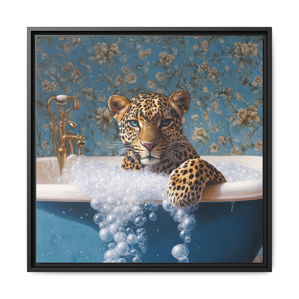Leopard Bathroom Art Print, Fun Animal Decor - Image 5