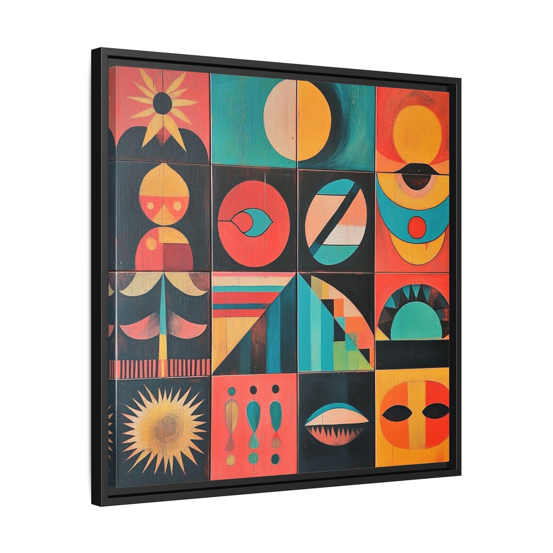 Mid Century Boho Abstract Painting, Gift For Art Lover - Image 2
