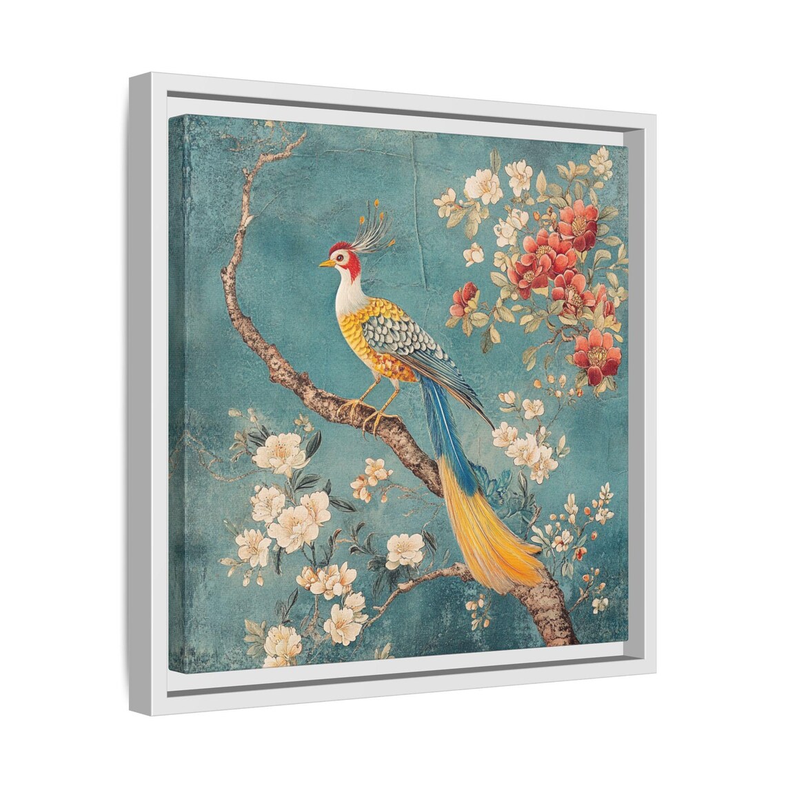 Asian Bird Chinoiserie Art Print, Japandi Decor - Image 4