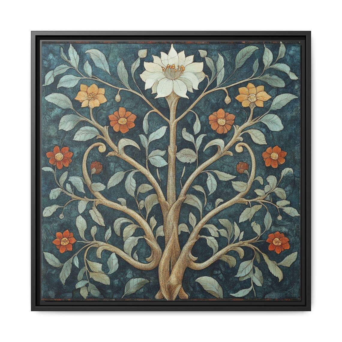 William Morris Inspired Floral Art Print, Tree Of Life - Image 5