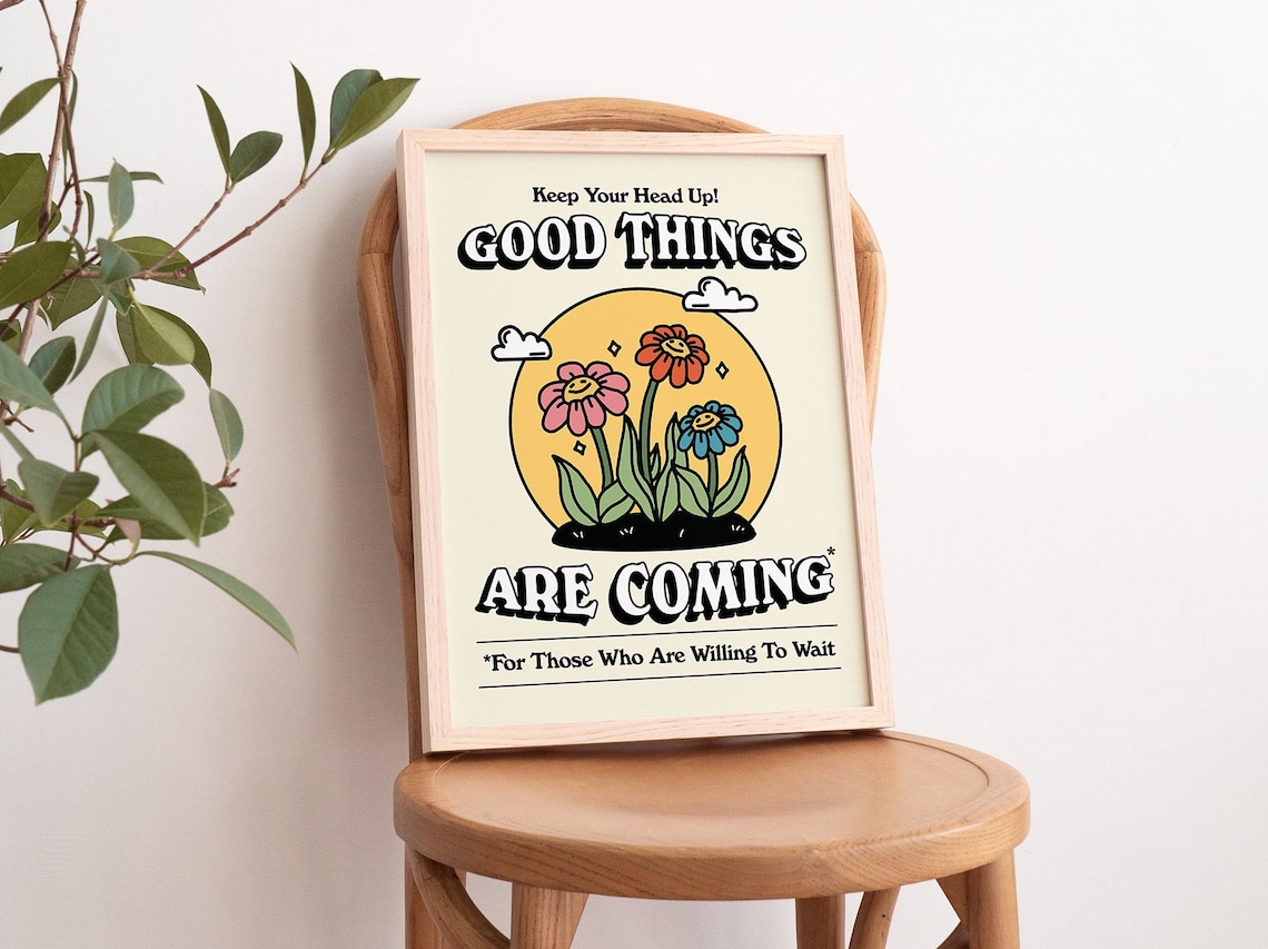 Retro Flower Print, Vintage Botanical Wall Art - Image 3