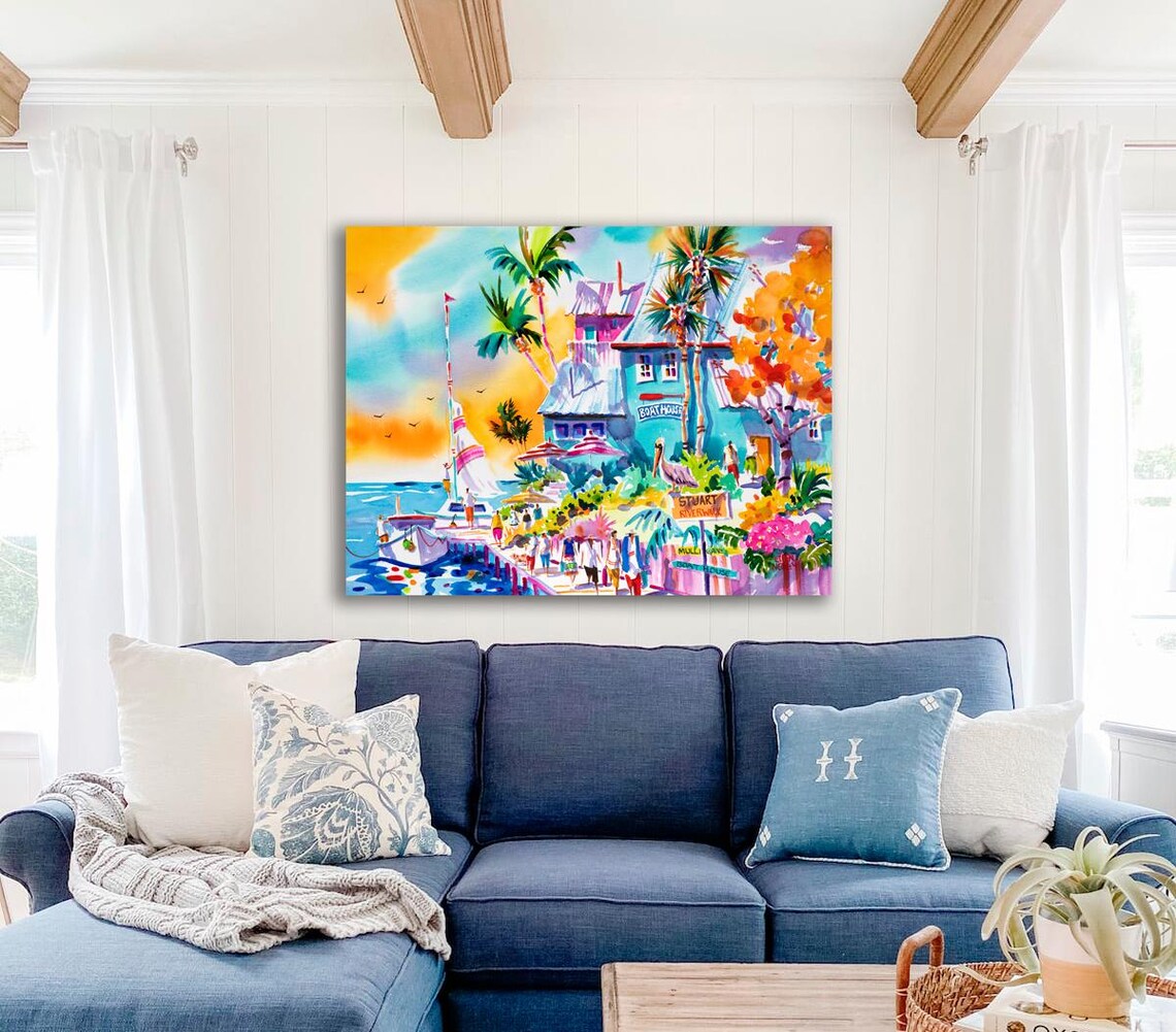Stuart Florida by Ellen Negley, Watercolor Art Print - Image 2