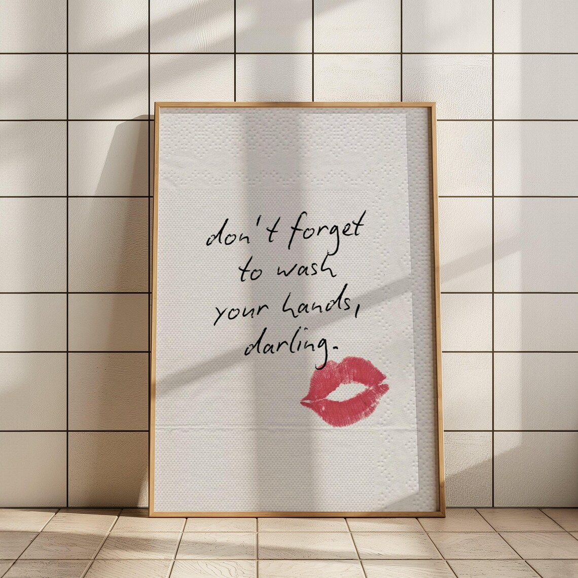 Funny Bathroom Toilet Humor Vintage Art Print