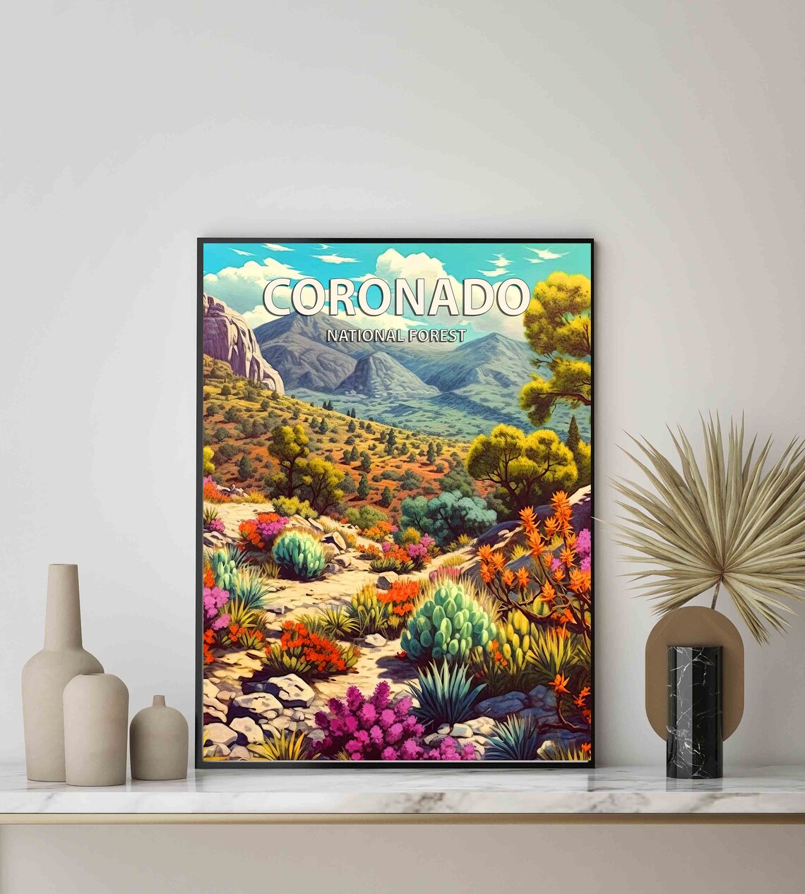 Coronado National Forest Desert Wildflower Bloom Travel Poster - Image 3