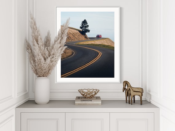 Vanagon Framed Photography Print Surfing Van Life Lifestyle Pacific Coast Highway 1 Fine Wall Art Great Fathers Day Gift