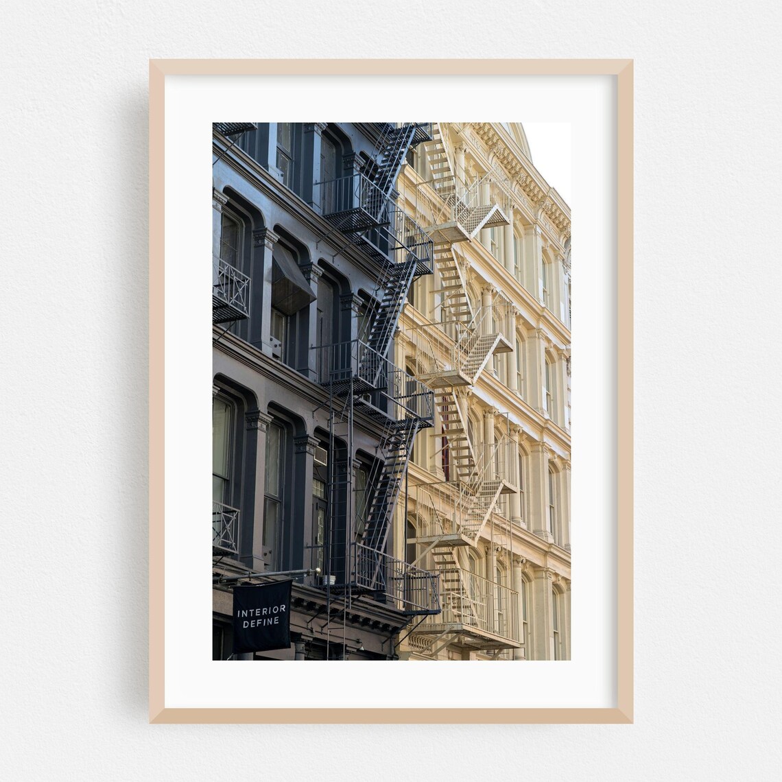 SoHo Cast Iron Fire Escapes Historic New York Street Photo Poster