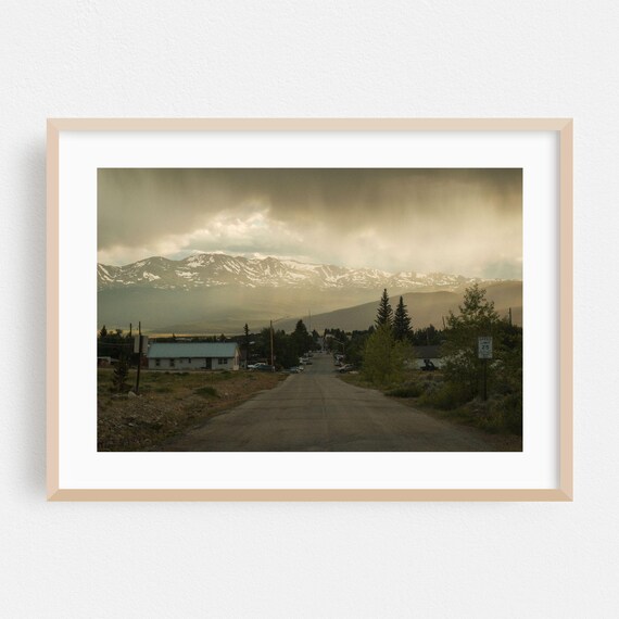 Leadville Colorado Mountain Road Dramatic Stormy Landscape Poster