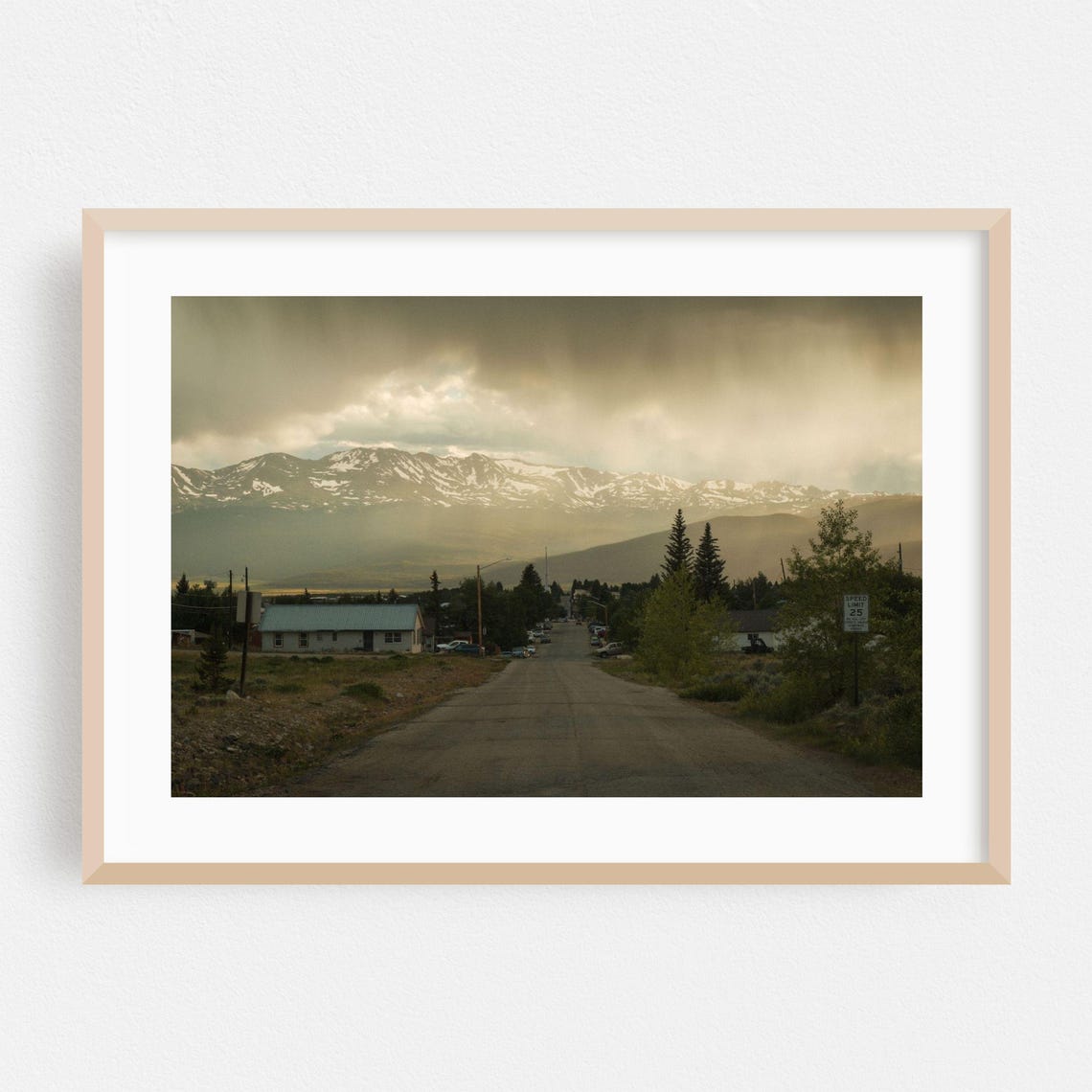 Leadville Colorado Mountain Road Dramatic Stormy Landscape Poster