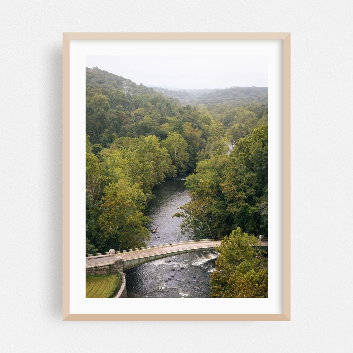 Croton On Hudson River Forest Bridge Summer Landscape Photo Poster