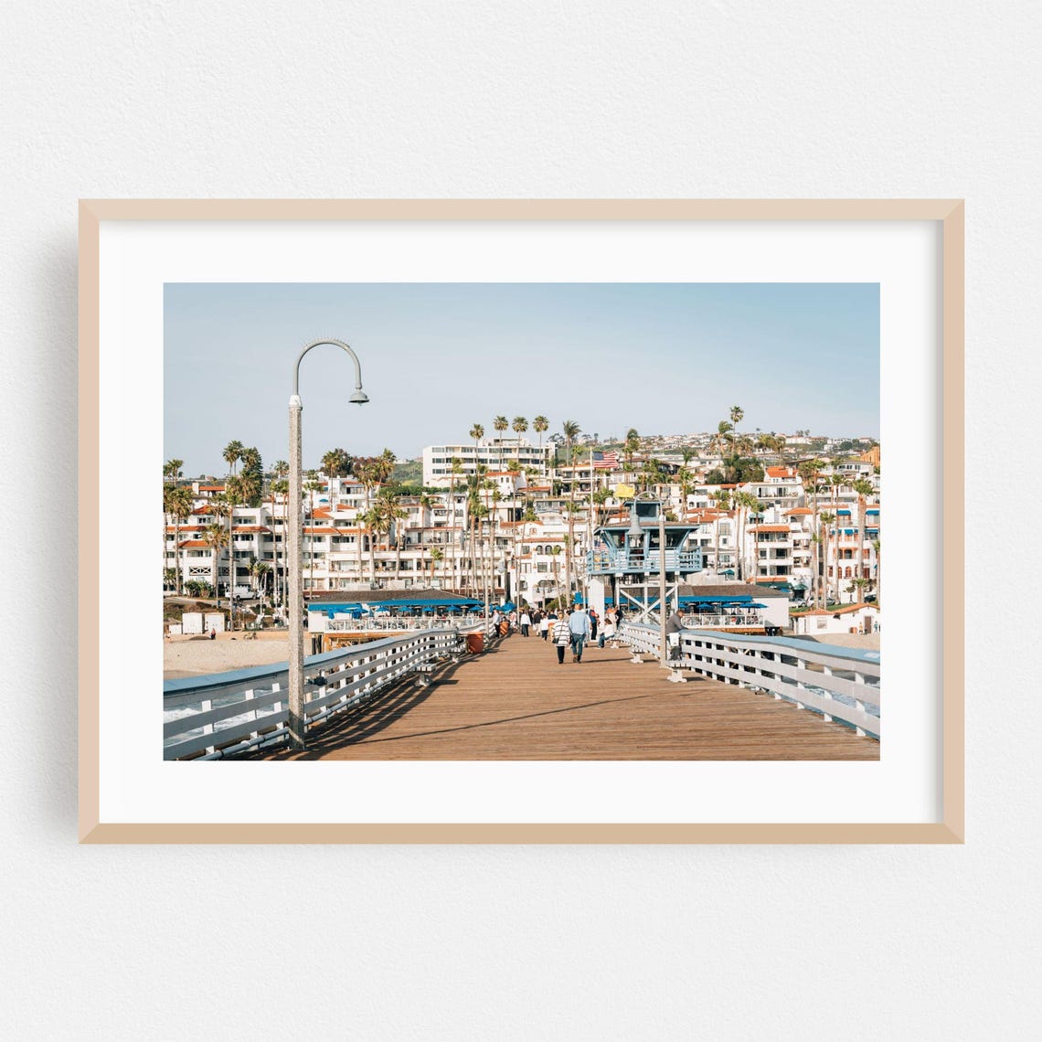 San Clemente Pier California Beach Boardwalk Photography Poster
