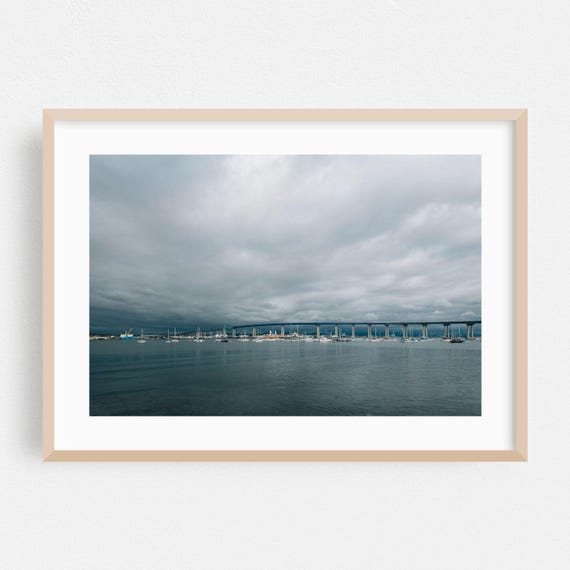 Coronado Print Wall Art Bridge Framed Harbor Home Decor Sailboat Poster Water Fine Seascape Ocean Photography