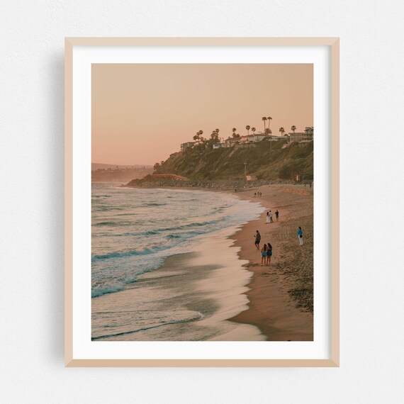 San Clemente California Golden Beach Sunset Photography Wall Art