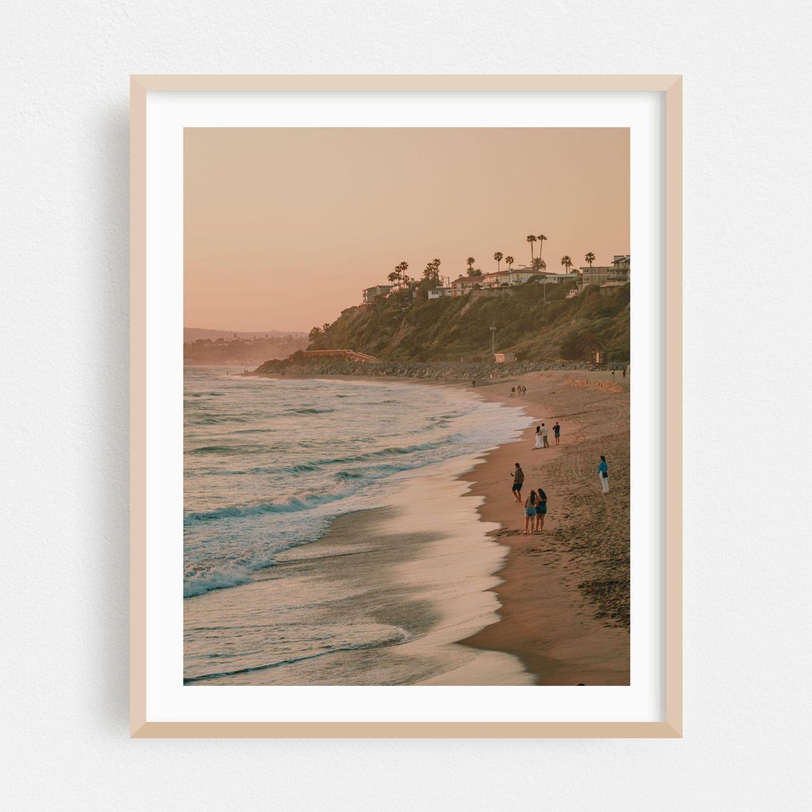 San Clemente California Golden Beach Sunset Photography Wall Art