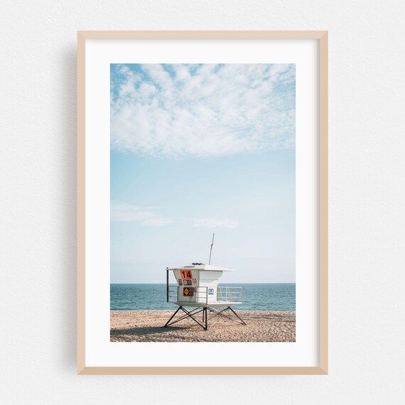 Tower 14 Lifeguard Station Sunny Beach Ocean Fine Photography Print