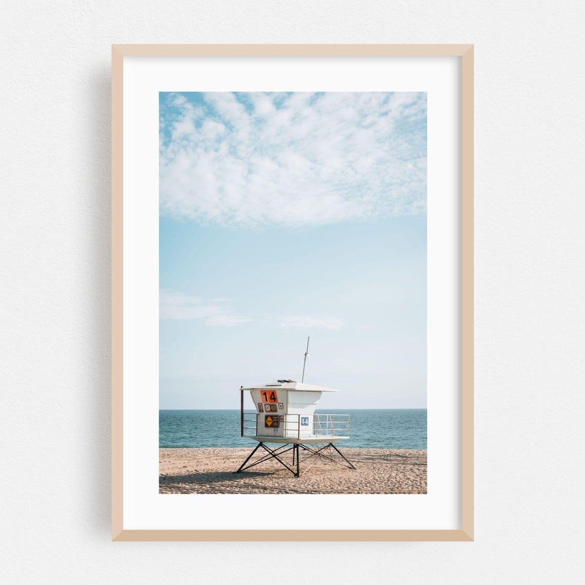 Tower 14 Lifeguard Station Sunny Beach Ocean Fine Photography Print