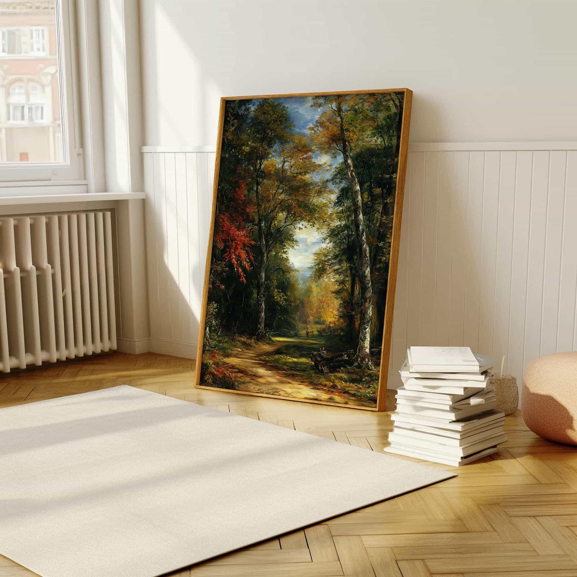 Serene Forest Path Poster Stunning Nature Oil Painting Art Print - Image 5
