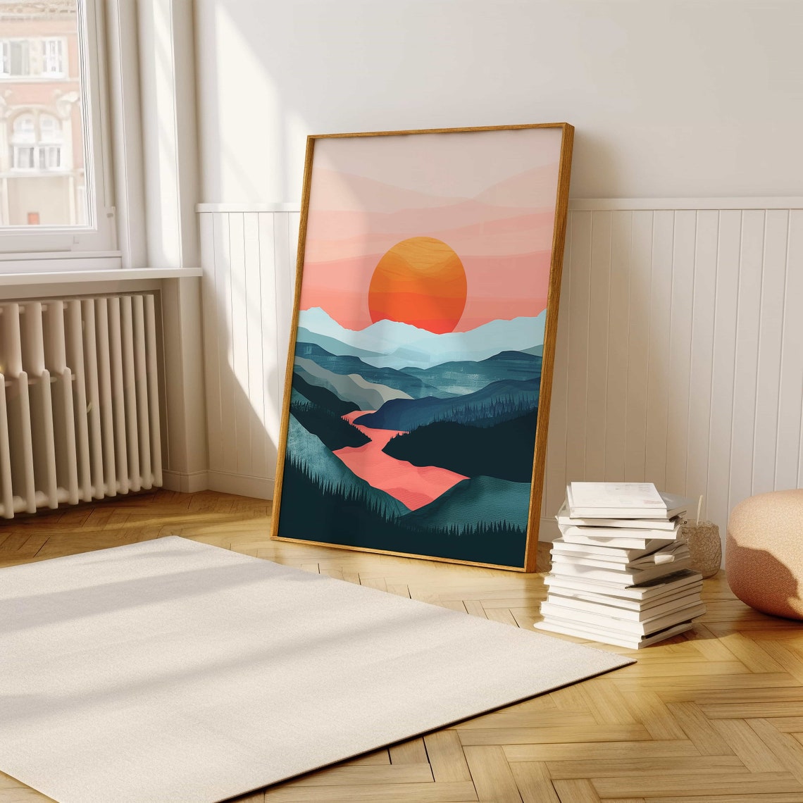 Stunning Mountain Sunrise Poster Vibrant Landscape Art For Home Decor - Image 5