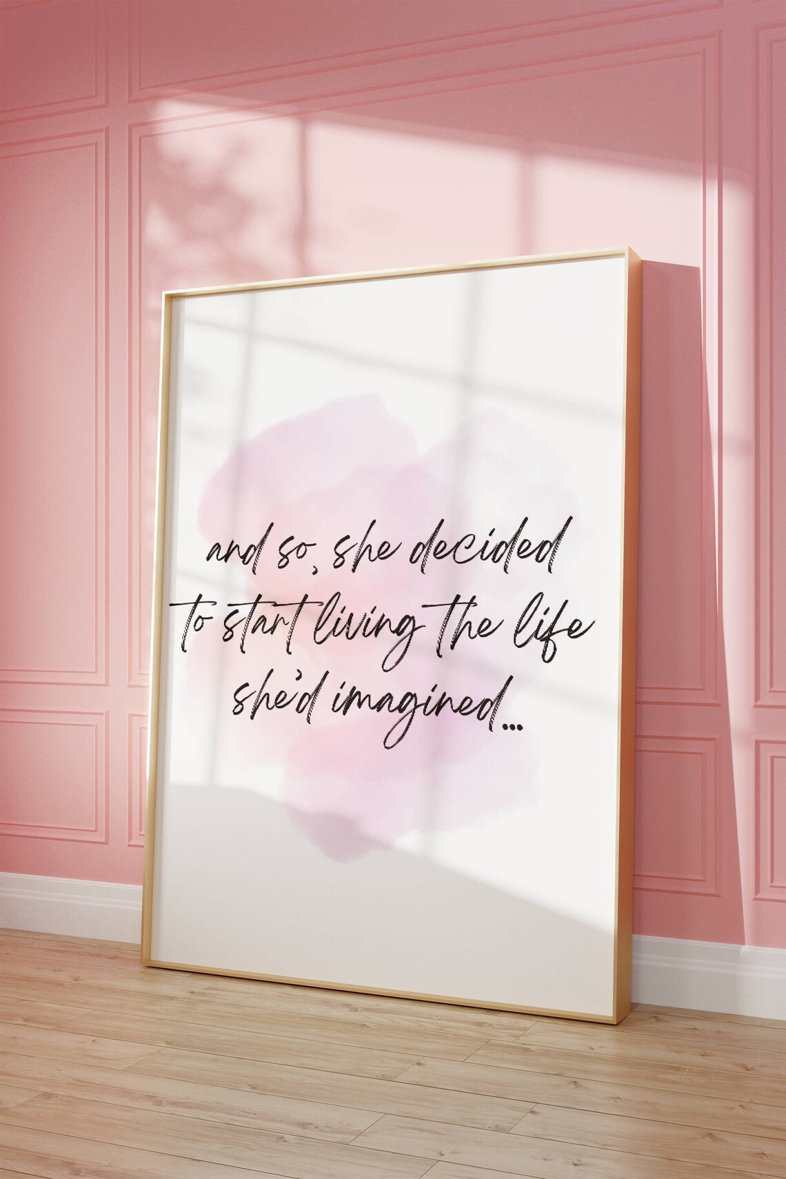 Live Your Dream Life Inspirational Quote Poster