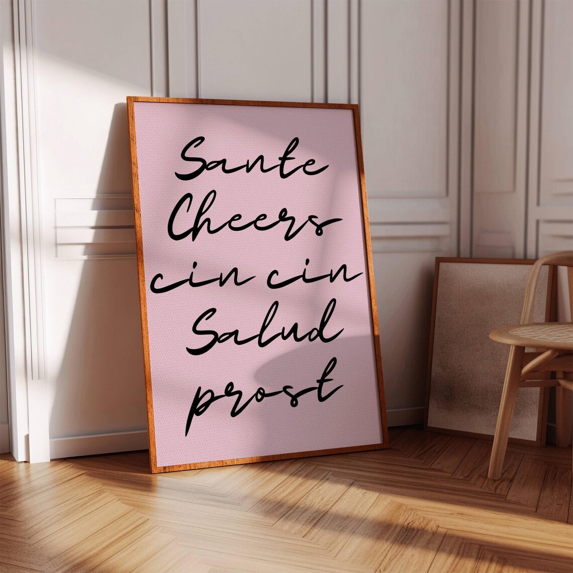 Cheers Print, Bar Kitchen Art Poster