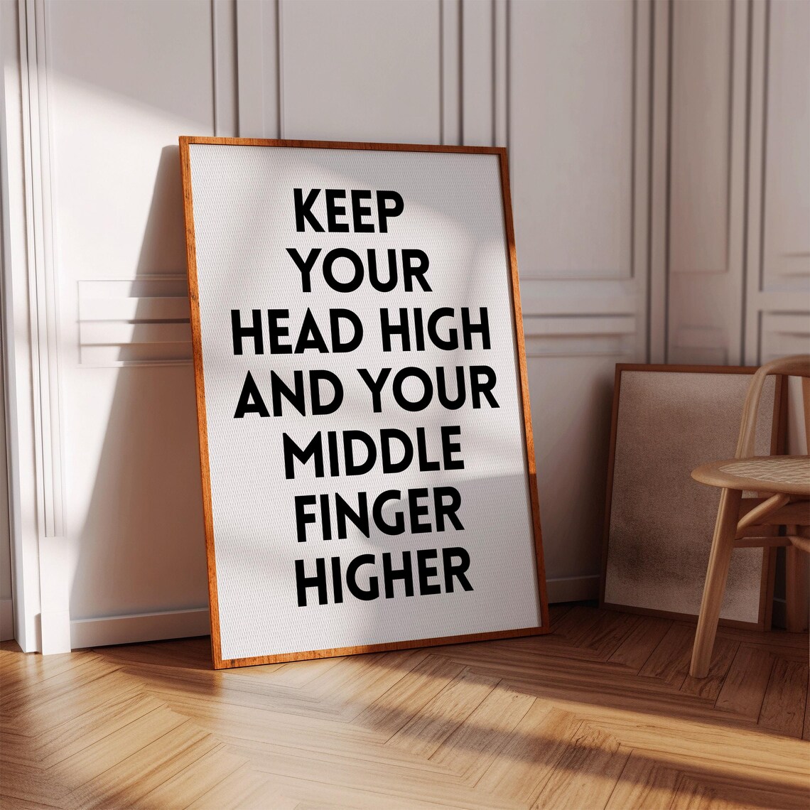 Sassy Feminist Quote Humor Poster, Dorm Room Decor