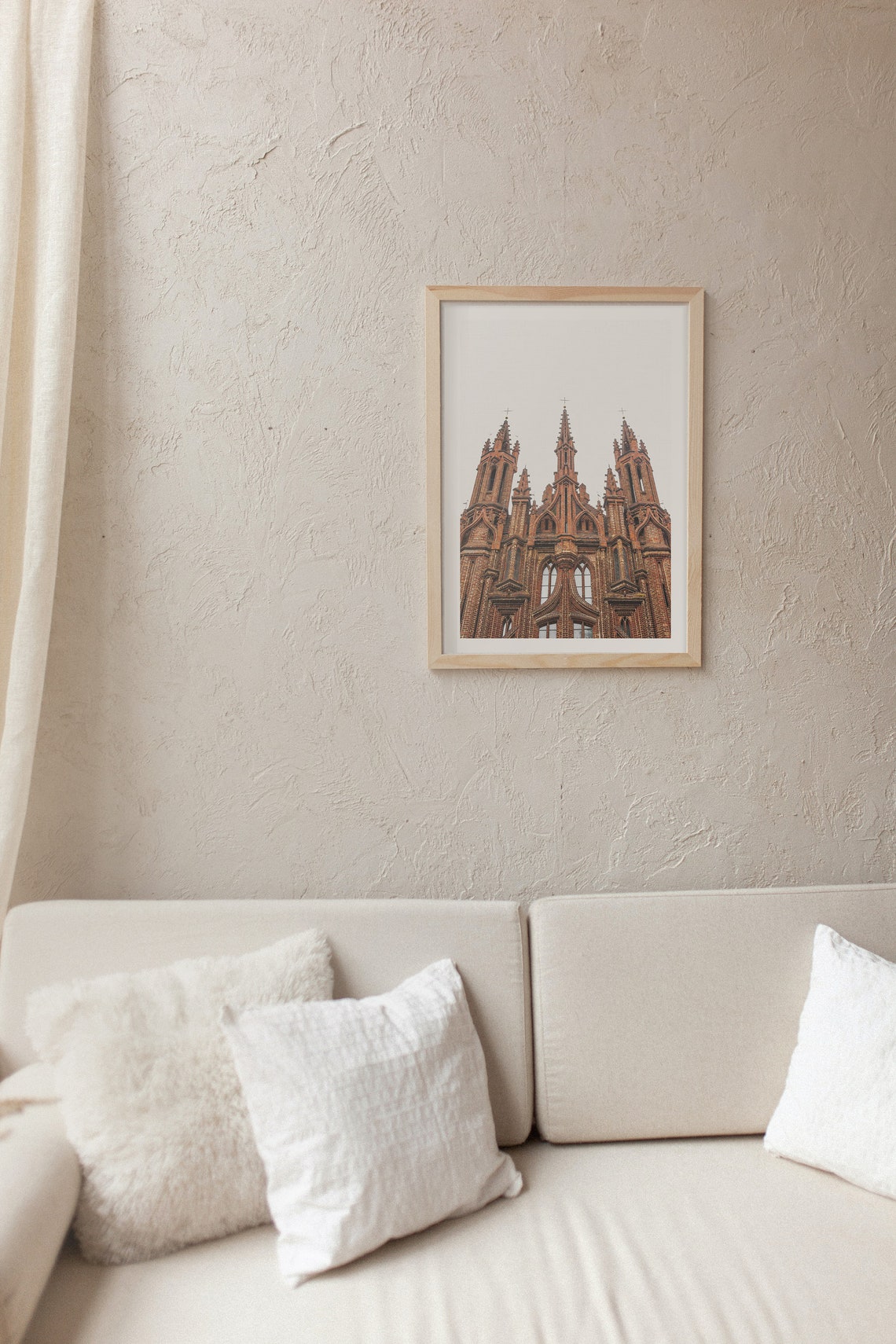 St Annes Church Vilnius Red Brick Gothic Facade Lithuania Print - Image 2
