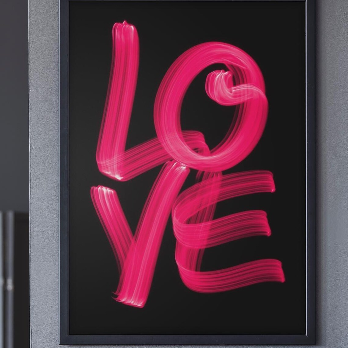 Love Poster Print, Bold Modern Typography