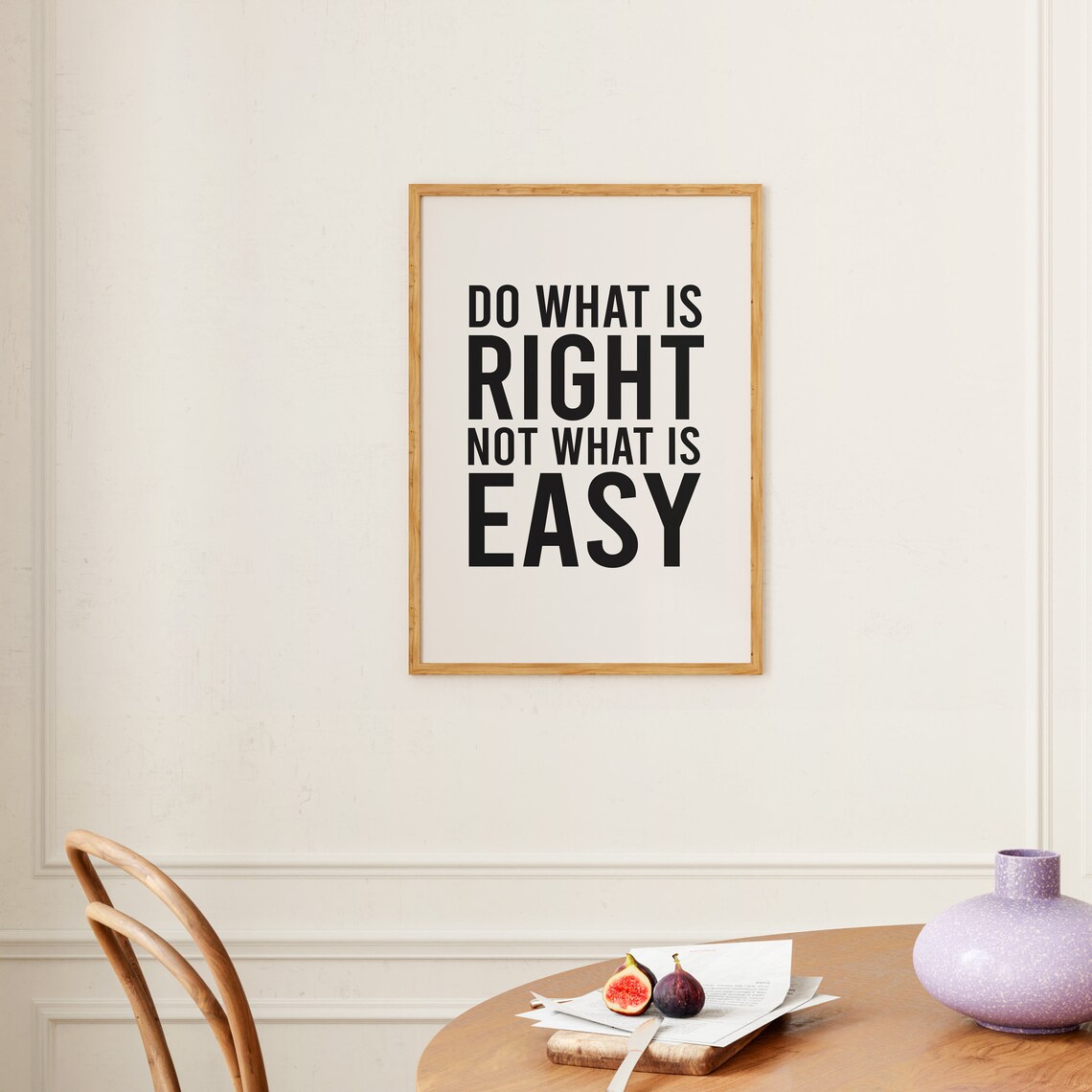 Do What Is Right Not What Is Easy Motivational Quote Wall Art Poster - Image 2