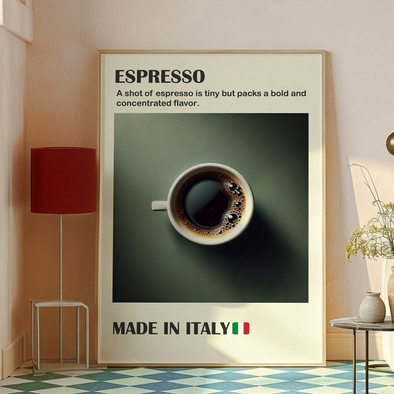 Coffee Print Italian Espresso Print Coffee Wall Art Trendy Wall Art Print Coffee Poster Coffee Lover Gift