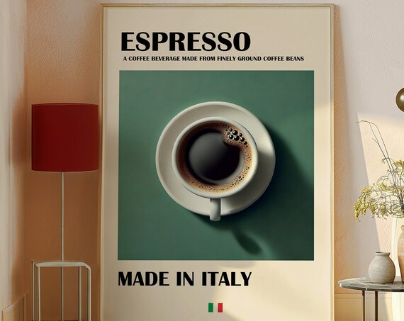 Coffee Print, Italian Espresso Trendy Wall Art
