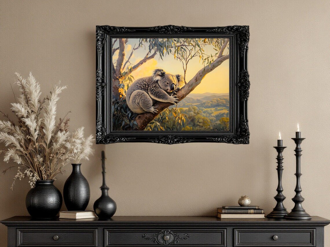 Koala Bear Art Print, Australian Wildlife Decor - Image 3